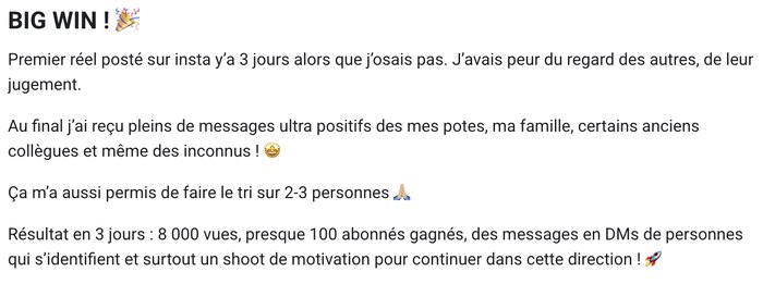 Témoignage client